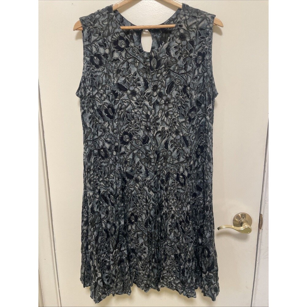 Vtg 90s Romantic Cottage Boho Prairie Whimsigoth Floral Midi Dress M Victorian